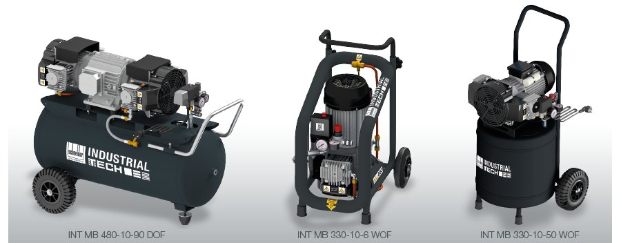 Pístové kompresory Schneider Industrial TECH v provedeních PRO USER